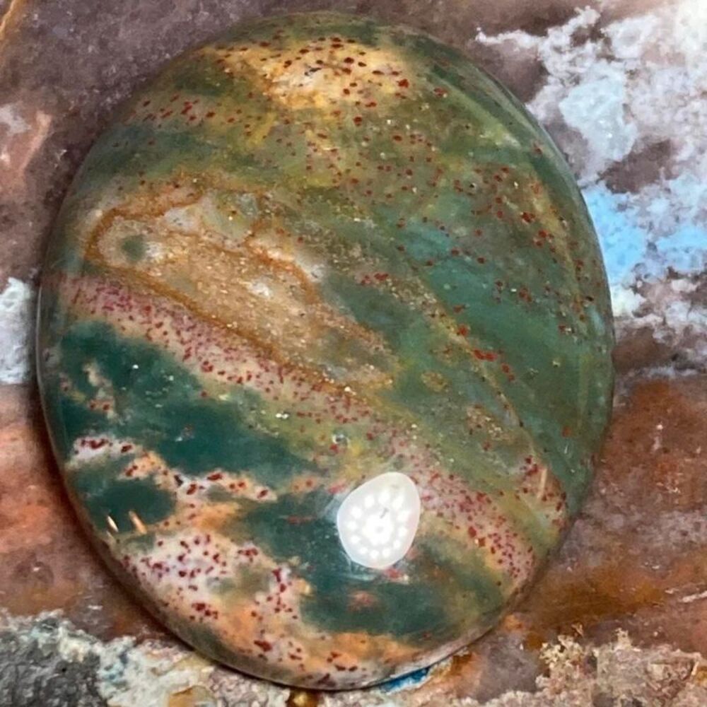 Ocean jasper cabochon